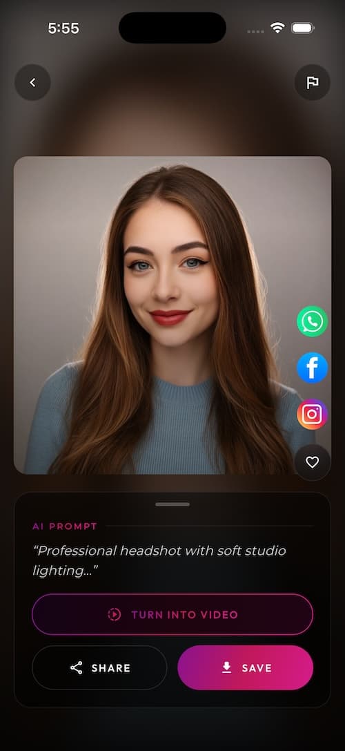 SelfAI AI Headshot Generator app screenshot 4